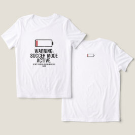 Rolig fotbollsläge Aktivt låg batterinivå nödställ T Shirt