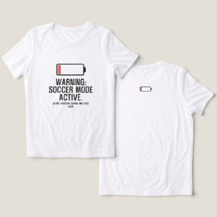 Rolig fotbollsläge Aktivt låg batterinivå nödställ T Shirt