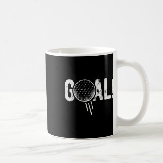 Rolig fotbollsmål golf fyra skämt kaffemugg