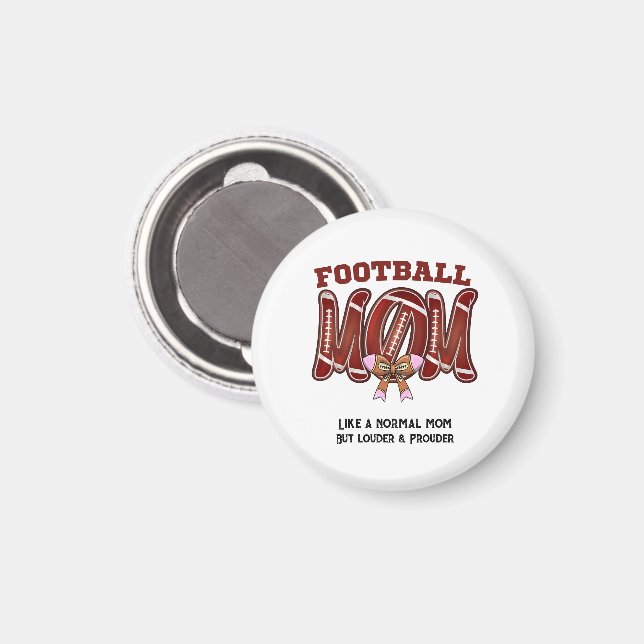 rolig fotbollsmamma dag mors dag magnet (Front/Back)
