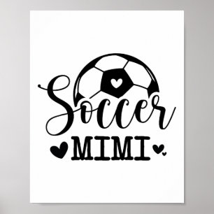 Rolig fotbollsmimi sport fotbollsspelare poster