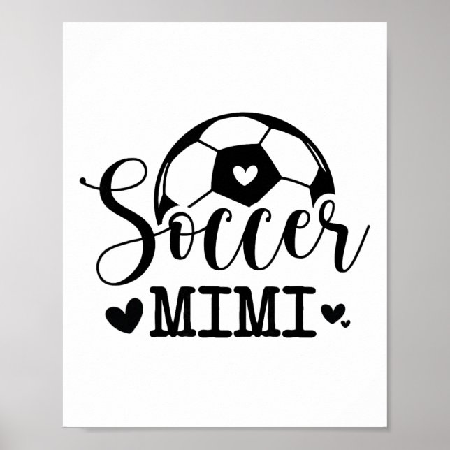 Rolig fotbollsmimi sport fotbollsspelare  poster (Framsidan)