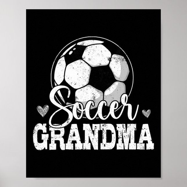 Rolig fotbollsmormor fotbollsentusiast  poster (Framsidan)