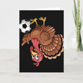Rolig fotbollsspelare Thanksgiving Turker Sport Hu Kort