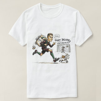 Rolig fotbollteckning – Målskytt design för fans T Shirt