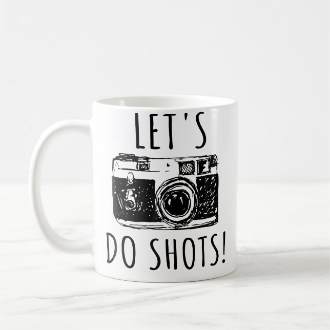 Rolig Fotografering T-Shirt För Fotografer Kaffemugg (Vänster)