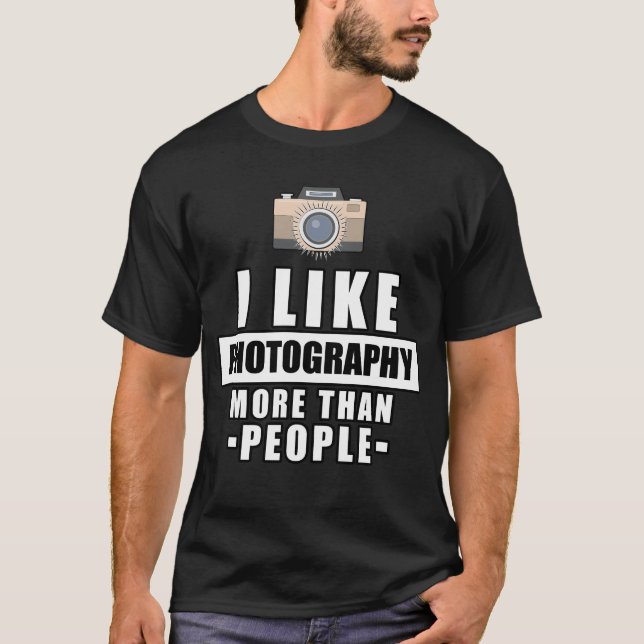 Rolig fotograferingsdesign t shirt (Framsida)