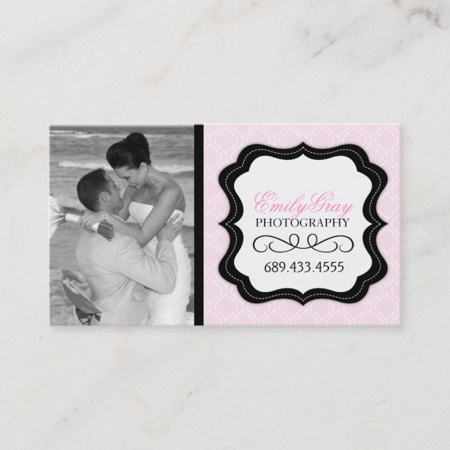 Rolig fotografvisitkortmall visitkort (Framsida)