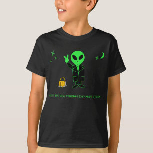 Rolig främmande Meet den nya utländska Tee Shirt