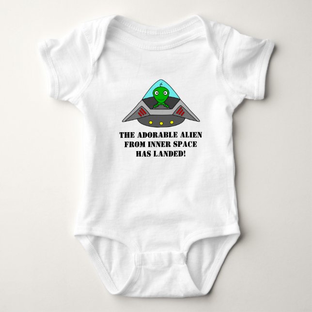 Rolig främmande skjorta för Newborns Tee Shirt (Framsida)