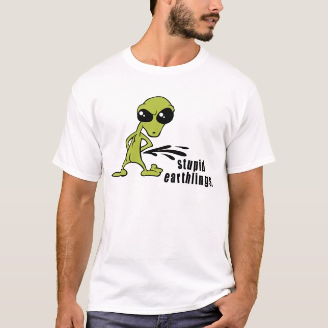 Rolig främmande t-skjorta tee (Framsida)