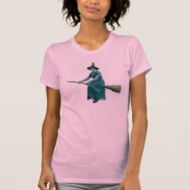 Rolig Frankenstein Häxa Halloween T-Shirt