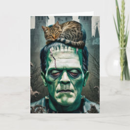 Rolig Frankensteins kattlunch kort