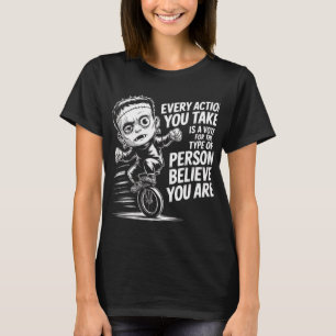 Rolig Frankensteins monster enhjuling Motiverande T Shirt