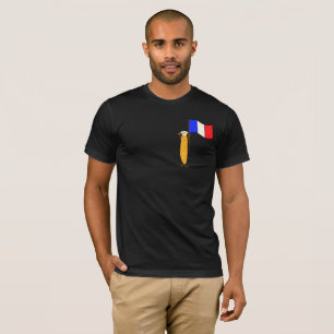 Rolig fransk baguett t shirt