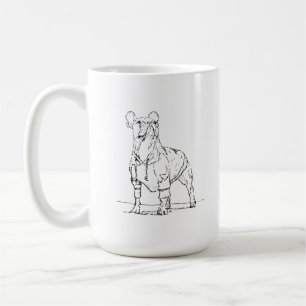 Rolig fransk Bulldog-mugg – Ink Dog kaffemugg
