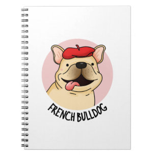 Rolig Fransk Bulldog Pun Anteckningsbok