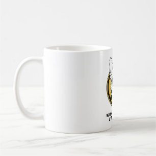 Rolig fransk bulldogg-ansikte Sött franskie-design Kaffemugg