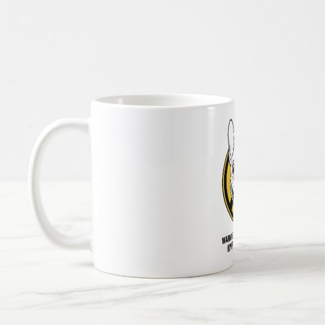 Rolig fransk bulldogg-ansikte Sött franskie-design Kaffemugg (Vänster)