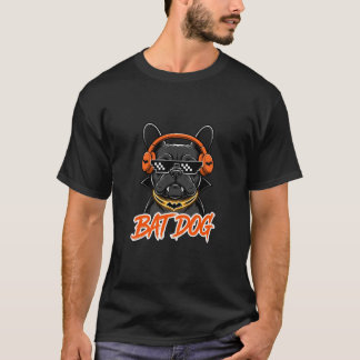 Rolig fransk bulldogg Halloween fladdermus hund va T Shirt