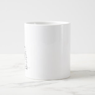 Rolig fransk Bulldogg-mugg – Ink Dog kaffemugg Jumbo Mugg