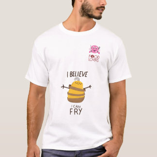 Rolig fransk steker tshirten tee shirt
