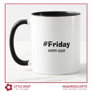 Rolig Fredag Happy Hour Typografi Mugg