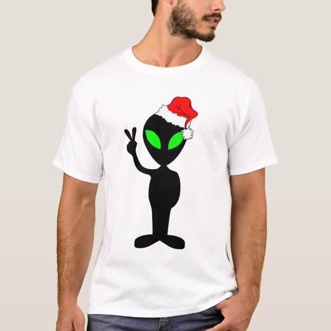 Rolig fredfrämling santa tröja (Framsida)