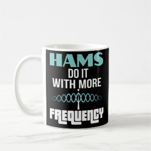 Rolig frekvensskinka radiosände gåvan för kaffemugg