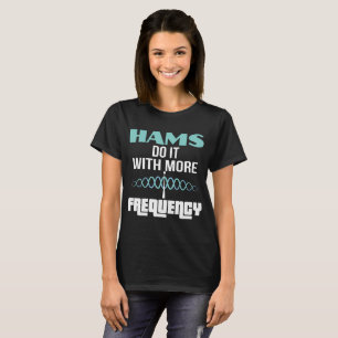 Rolig frekvensskinka radiosände t shirt