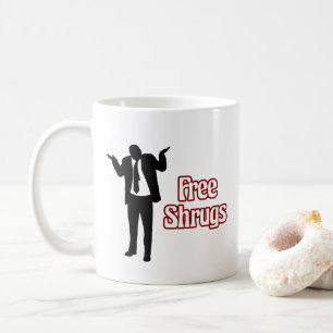 Rolig fri axelryckningkaffemugg kaffemugg