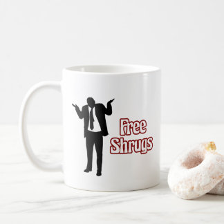 Rolig fri axelryckningkaffemugg kaffemugg
