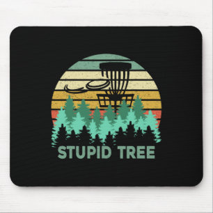 Rolig Frisbee Dum Träd Disc Golf Present Flygande Musmatta