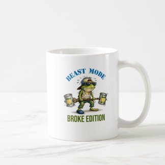 Rolig Frosk Beast Mode Sönder Edition Kaffe Mugg