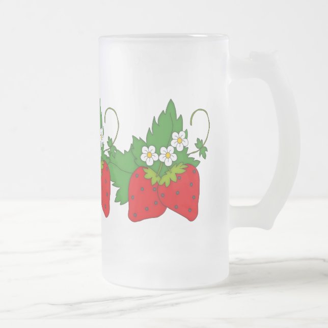 Rolig frostad mugg för jordgubbefrukt (Höger)