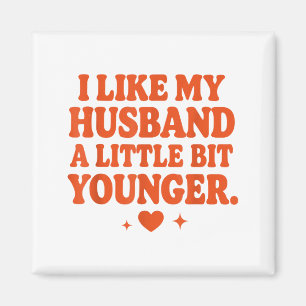 Rolig fru make Jag gillar min man lite grann Magnet