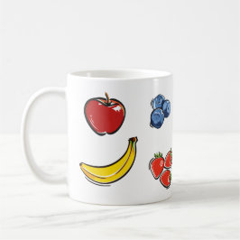 Rolig fruktkopp kaffemugg