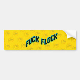 Rolig “Fuck Flock” Anti-Övervakningskamera  Bildekal