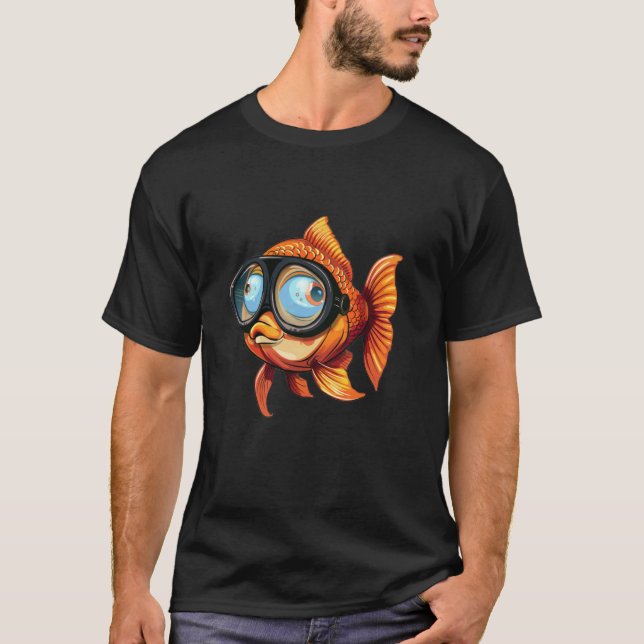 Rolig ful fisk kostym t shirt (Framsida)