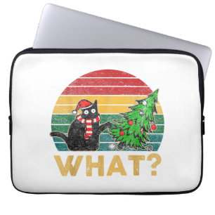 Rolig ful jultröja jul skjorta naughty katt San Laptop Fodral