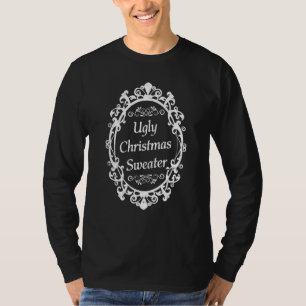 Rolig ful jultröja med spegelgrafik t shirt