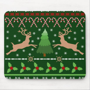 Rolig ful jultröja musmatta