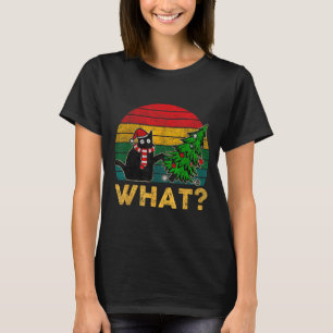 Rolig ful jultröja Naughty Cat jultröja T Shirt