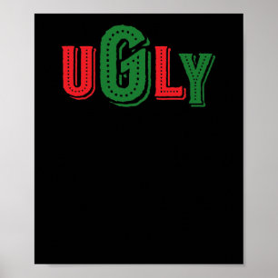 Rolig ful jultröja poster