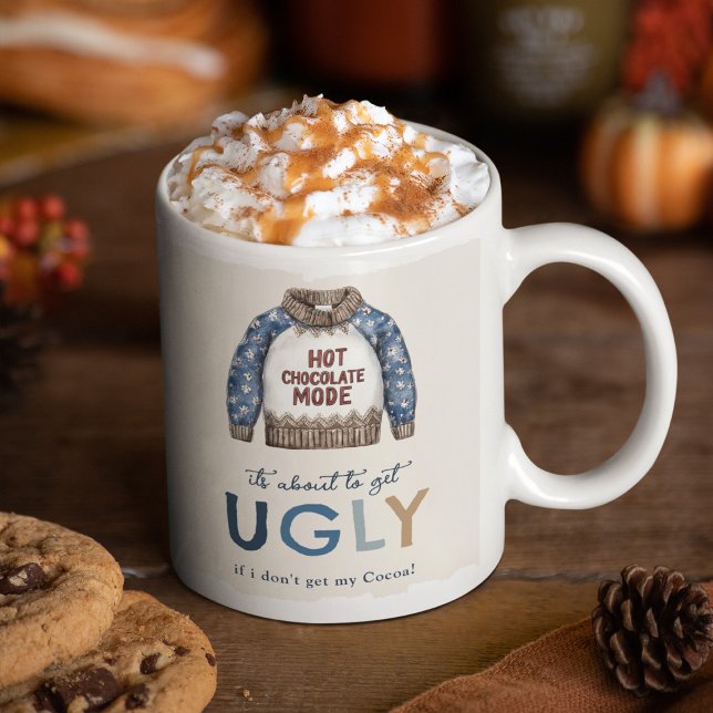 Rolig ful jultröja present kaffemugg (Skapare uppladdad)