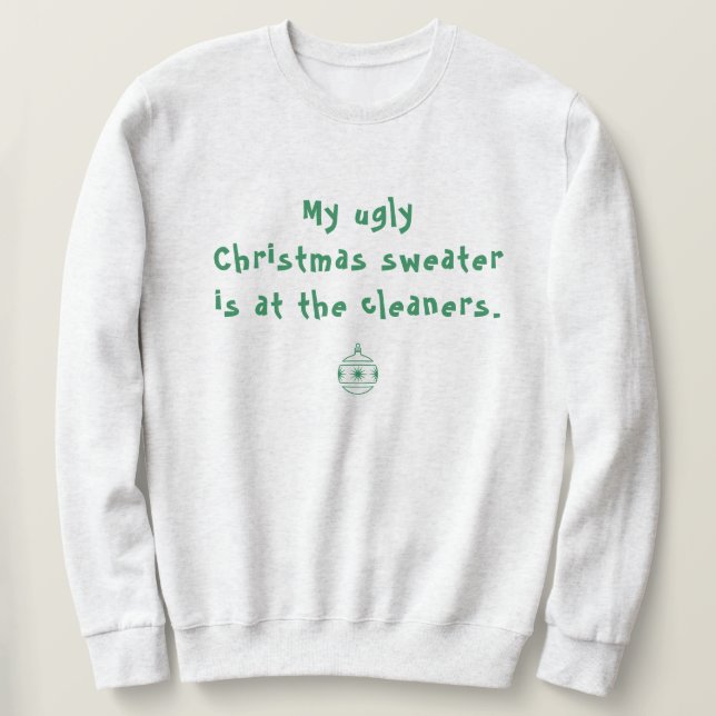 Rolig ful jultröja sweatshirt (Design framsida)