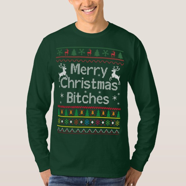 Rolig ful jultröja t shirt (Framsida)