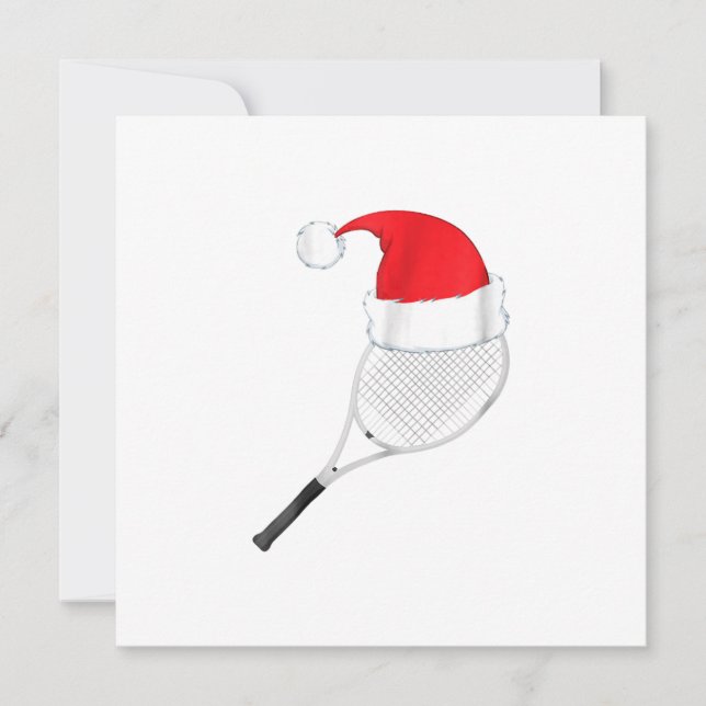 rolig ful jultröja tennis jultomte inbjudningar (Framsida)