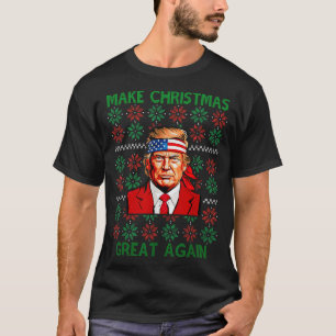 Rolig ful jultröja Trump gör jul T Shirt