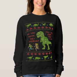 Rolig ful vits för Dinosaur för jultröja | T Rex Shirt
